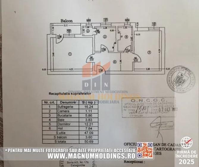 Apartament cf. 1, 2 camere, Trivale, et. 3, cu balcon - 8