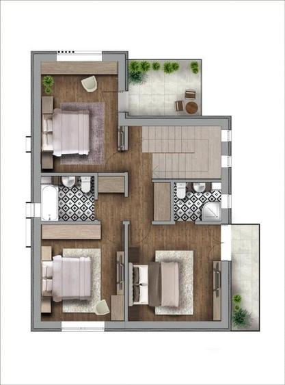 VILA INDIVIDUALA LA ALB ZONA DE VILE ASFALT 200.000 EURO  TVA  INCLUS !! - 9