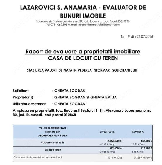 Casă cu Teren 189 Mp în Bucureștii Noi