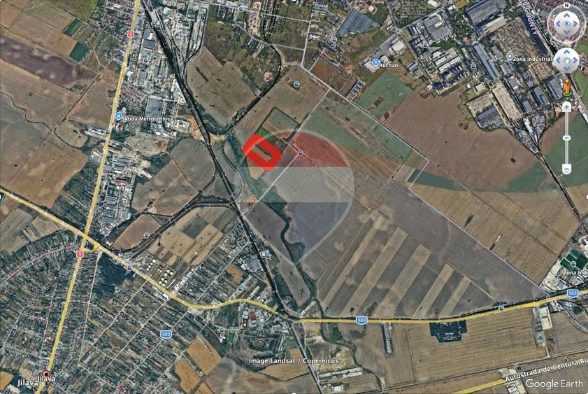 Teren Construcții intravilan de 6053 mp, în Jilava