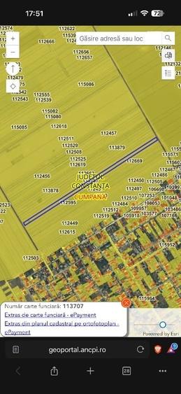 Teren agricol extravilan de 12900 mp, în Cumpăna