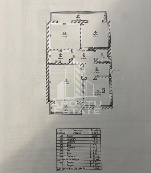 Apartament cu 3 camere, centrala proprie, zona Bucovina - 12