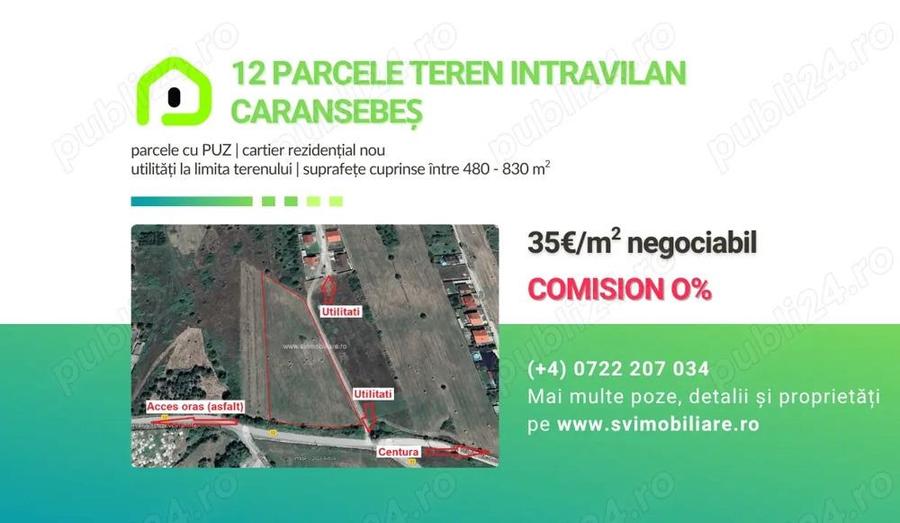 Comision 0 - Parcele de teren 480-830mp in zona rezidentiala - 4