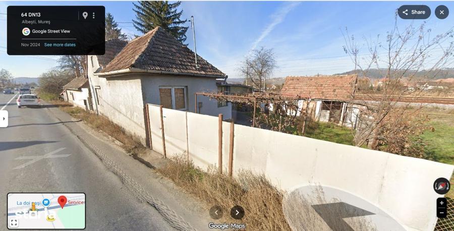Teren cu casa, intravilan, front E60, Albesti, Sighisoara, Mures - 1