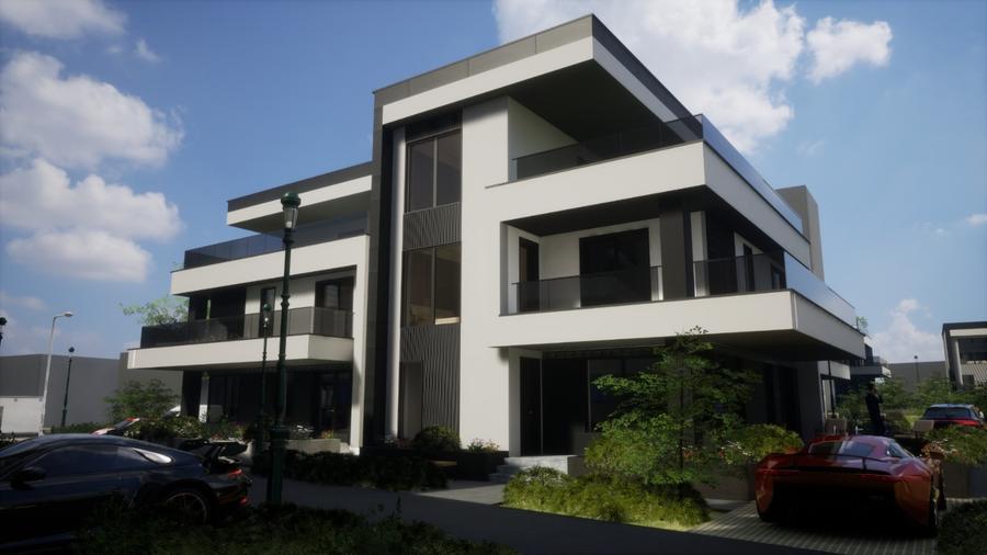 Vilă individuală P+1 cu terasă circulabilă - 1