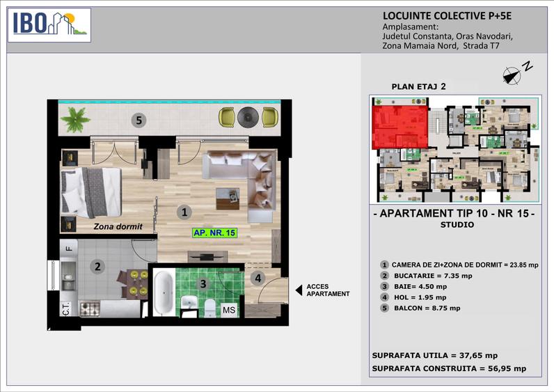 Apartament Tip Studio - Mamaia Nord / Sat - 3