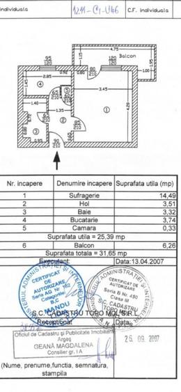 Garsoniera zona Lidl Gavana, etaj 2/4 - 2