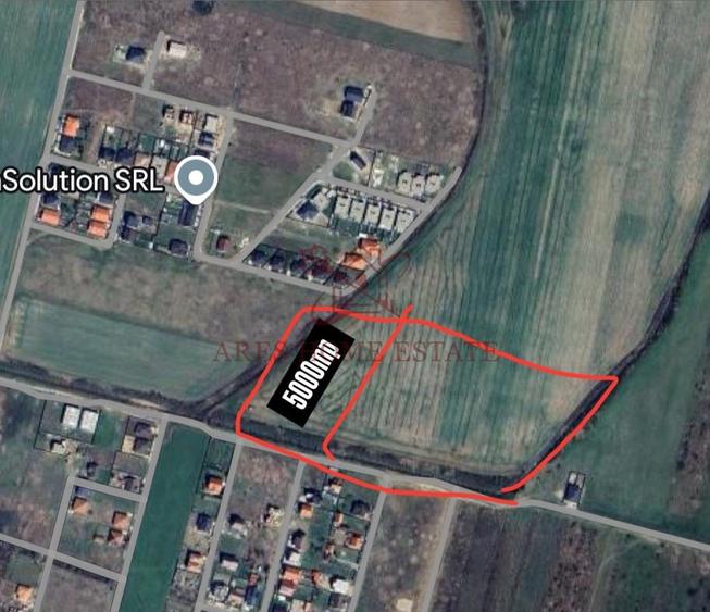 Teren parcelabil cu toate utilitatile 7.257 mp Moșnița Nouă – 20 €/mp - 2