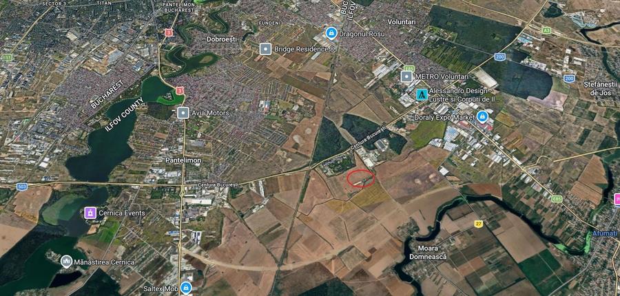 Teren Construcții intravilan de 10000 mp, în Exterior Est