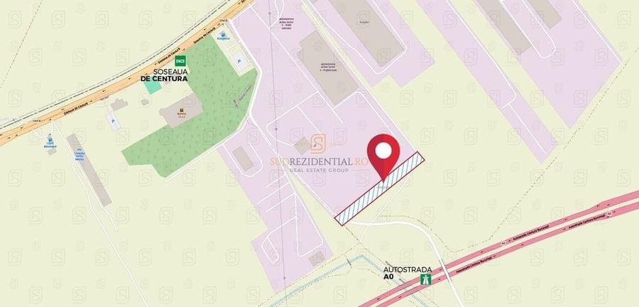 Teren intravilan, 4200 mp, adiacent A0 si Centura Sud - 4
