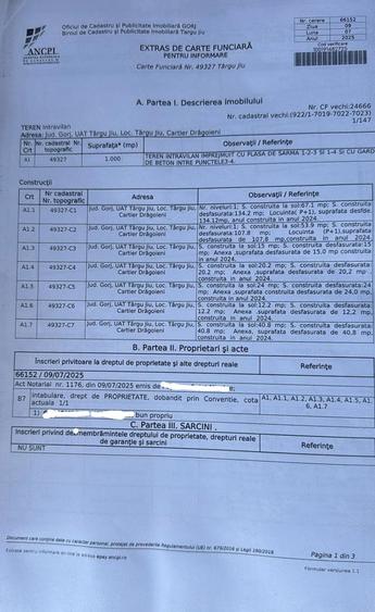 De vanzare proprietate compusa din 2 case+anexe construc?ie 2024 in cartier vile Dragoieni,Targu Jiu - 3