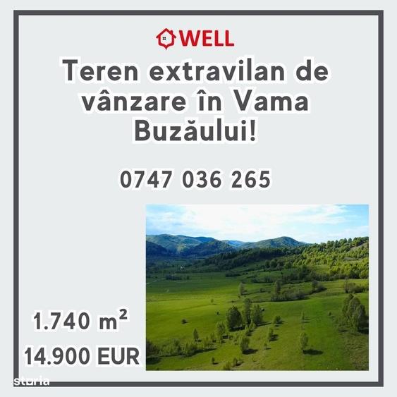 Teren extravilan de vanzare in Vama Buzaului! - 9