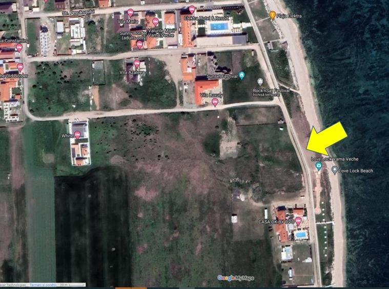 Teren intravilan 3000 mp in vama veche, in prima linie pe plaja - 1
