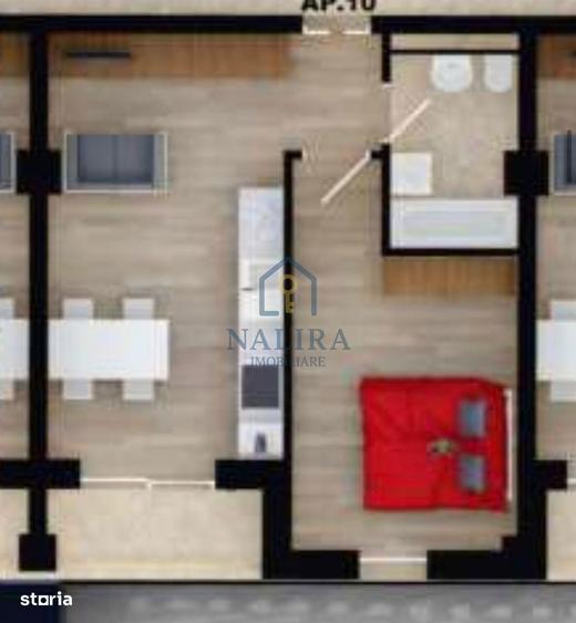 Apartament cu 2 camere în Republicii