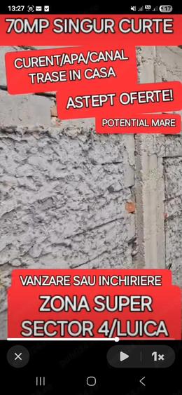 CASA MICA LUICA Sector 4 Curte Mica Super Zona Strada Privata Toate Utilitatile Necesita Renovare - 5