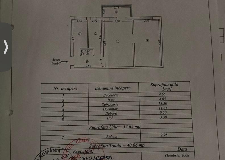 2 Camere 40 mp Zona Tomis 3 - Al. Zmeurei - 11