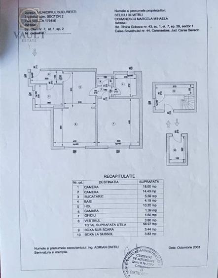 Apartament 3 camere -ETAJ 1- VILA- FOISORUL DE FOC - 21