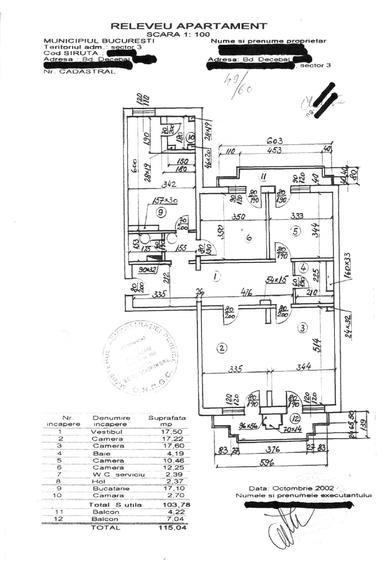 Apartament 4 Camere - Decebal - 115 MP - Decomandat - Metrou P-ta Muncii - 11