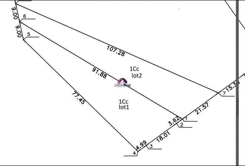 Teren Snagov Lac 1318 mp - 1