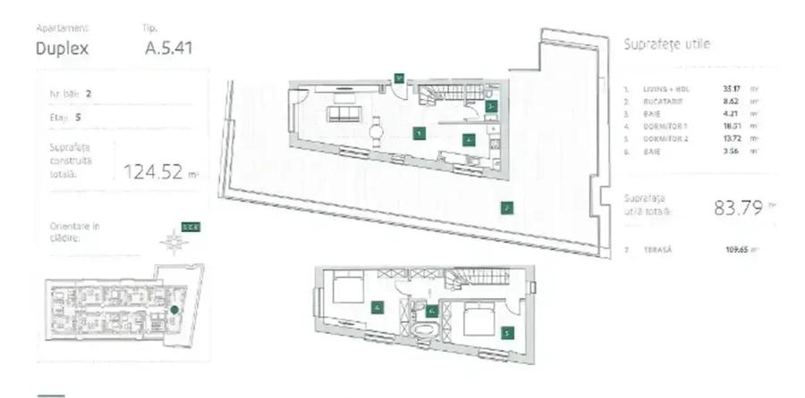 Duplex 3 camere+terasa 110mp I  Incalzire in pardoseala| Comision 0%| - 10
