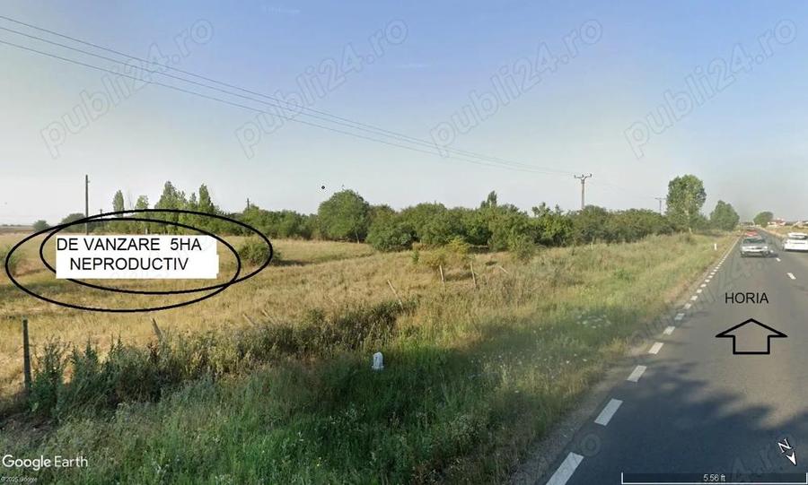 teren neproductiv - 5 ha Horia, com. Vladimirescu - 6