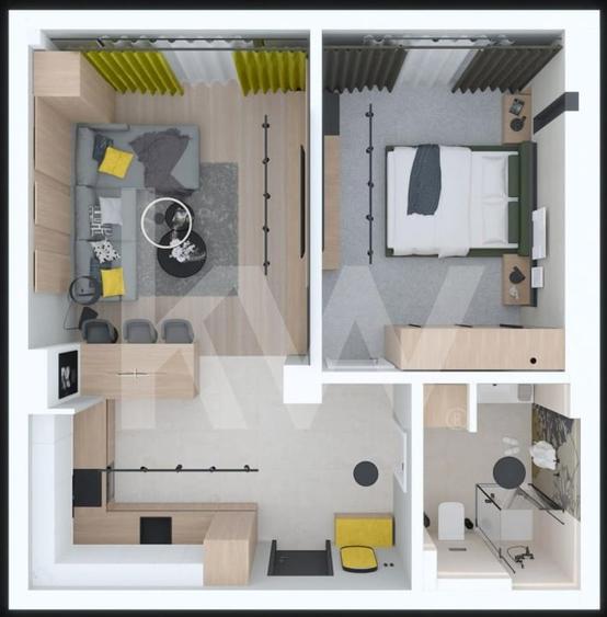 Apartament 2 camere cu living open-space si balcon spatios, ideal pentru confort - 1