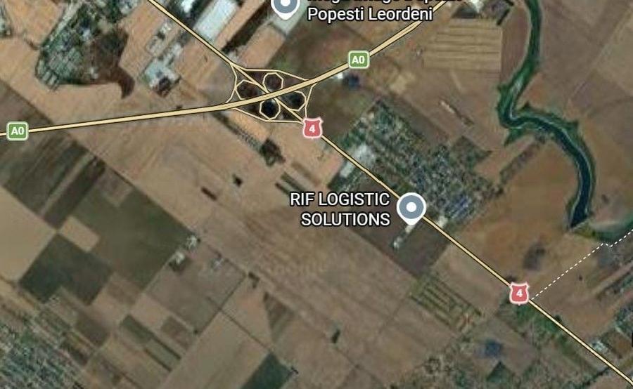 Teren intravilan 6ha cu deschidere 82ml la DN4, apropiere A0 - 2