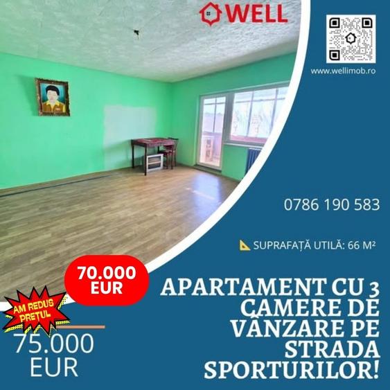 Apartament cu 3 camere de vânzare pe strada Sporturilor, Sfântu Gheorghe! - 8
