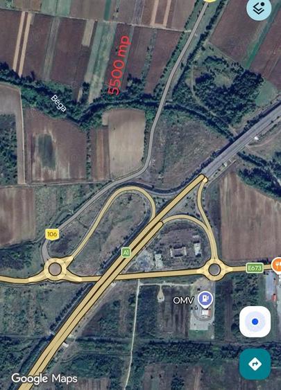 Teren de 5500 mp, în Margina