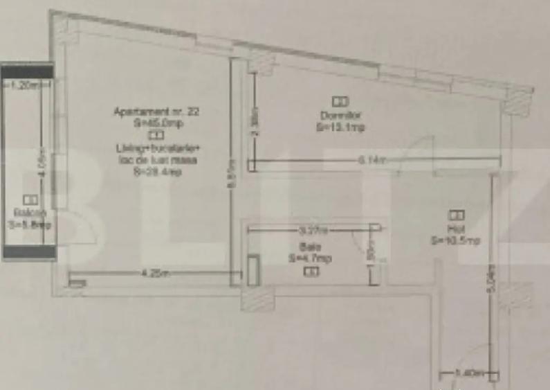 Apartament decomandat cu 2 camere - 1