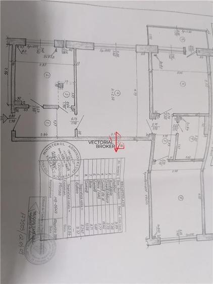 3 camere semidecomadate, et. 2, vedere mixta, 62mp, Gara de Nord- Metrou - 3