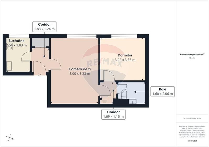 Apartament cu 2 camere de închiriat în zona Grivita, 600€/lună - 16