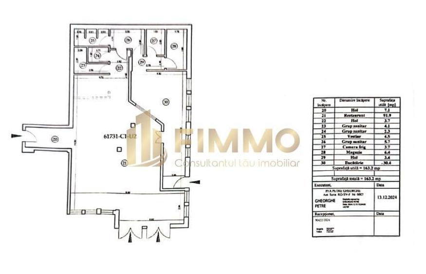 Spatiu comercial | 163 mp | Amenajare conf cerinte | ID: 1028 - 2