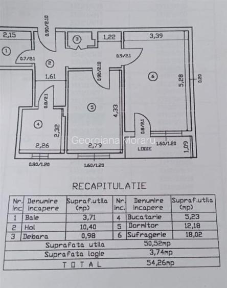 Apartament cu 2 camere decomandat - Gara