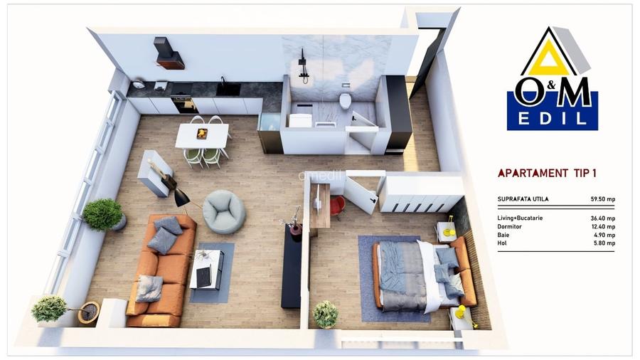 Apartament cu 2 camere decomandat în Central Apartament cu 2 camere decomandat în Central