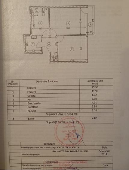 Vand apartament 2 camere renovat Eroii Revolutiei/ Cutitul de Argint - 14
