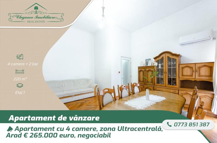 Apartament cu 4 camere si centrală proprie, zona Ultracentrală, Arad - 1