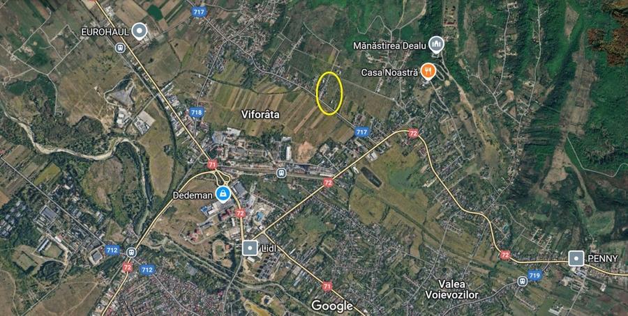 Teren 3700mp | Aninoasa | Via Solarino | Dambovita - 3