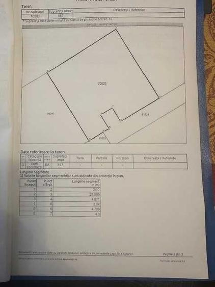 De vanzare teren 1085 mp intravilan Tartasesti Gulia jud. Dambovita, proximitate DN7 (Bucuresti Targoviste), pretul 24.955 Euro (23Euro/mp) - 1