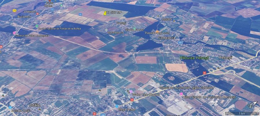 Buftea – Teren intravilan 17.500 mp, oportunitate logistică, d=53 m - 2
