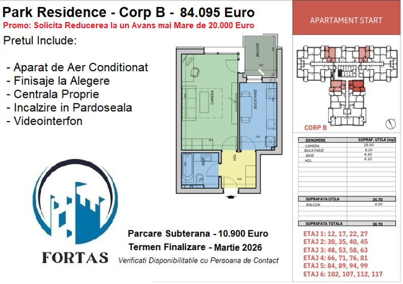 Garsoniera Spatioasa Perfecta pentru locuit sau Inverstitie! AC inclus in pret! - 10