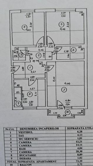 APARTAMENT 3/8 BL 1992 REABILITAT SCOALA 81  METROU RENOVAT RECENT  VEDERE MIXTA - 14