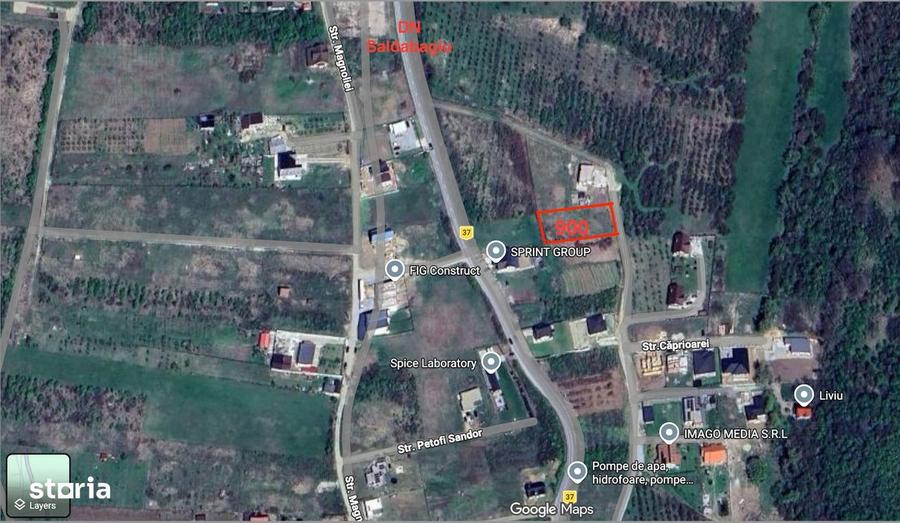 Teren intravilan 900 mp Saldabagiu - zona Hanul Pescarilor - 2
