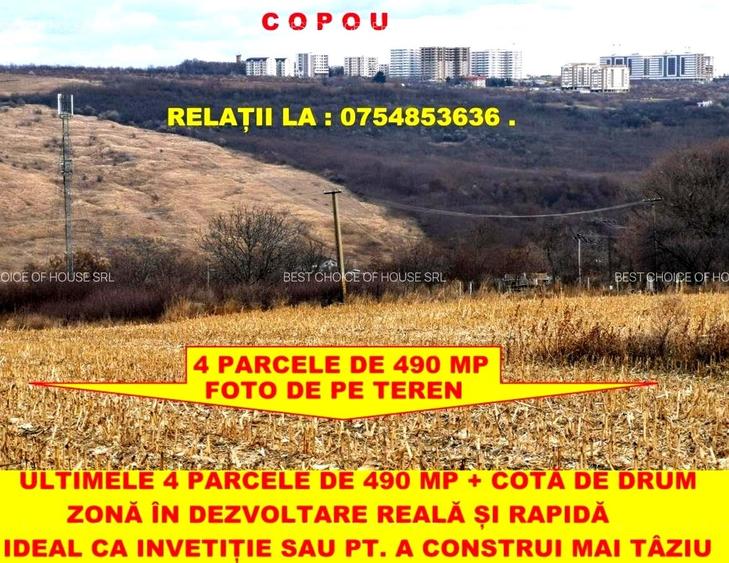 Pacurari-Platoul Beldiman , 490 mp , 21000 euro , priveliste superba spre Copou - 2