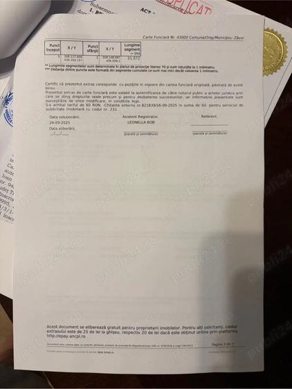 Teren de 523 mp, în Poiana