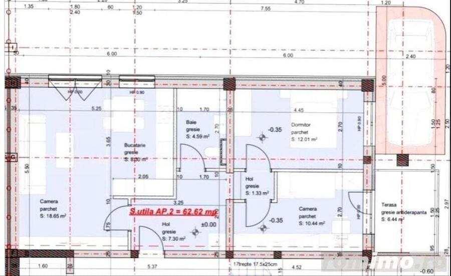 Apartament cu 3 camere, 62mp, zona Giroc - 1