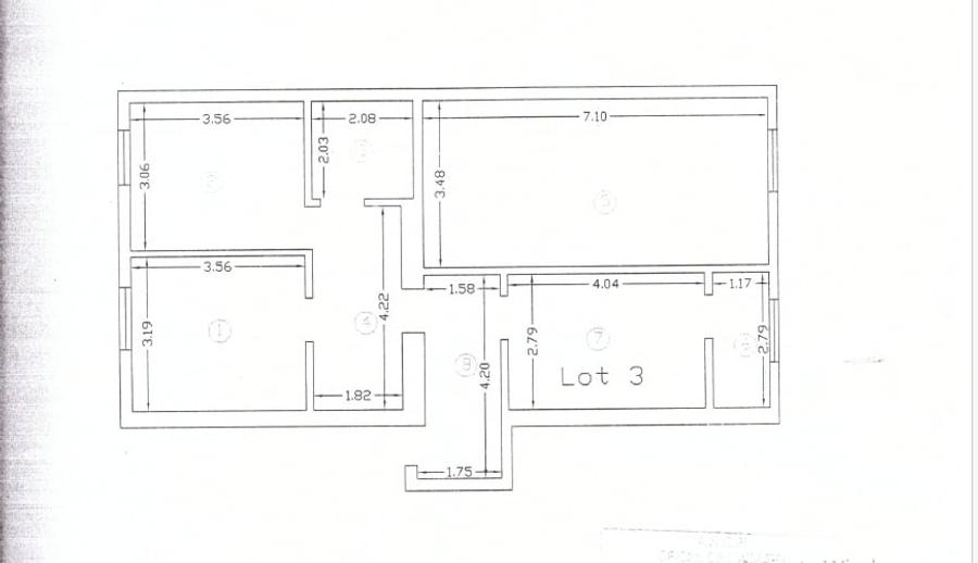 Apartament cu 3 camere decomandat, mobilat în Nicolina