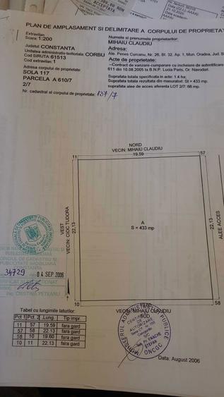 Vanzare teren Corbu - 1