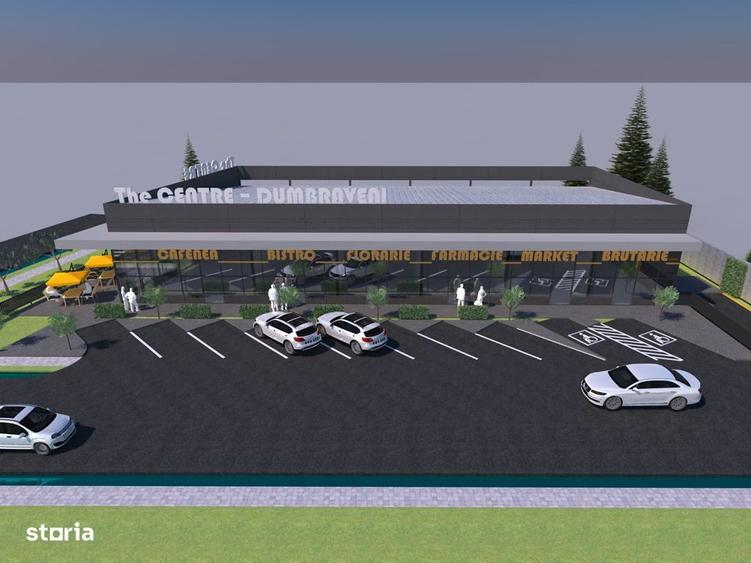 Teren 1.398 mp cu autorizatie de construire spatiu comercial 585 mp - 1