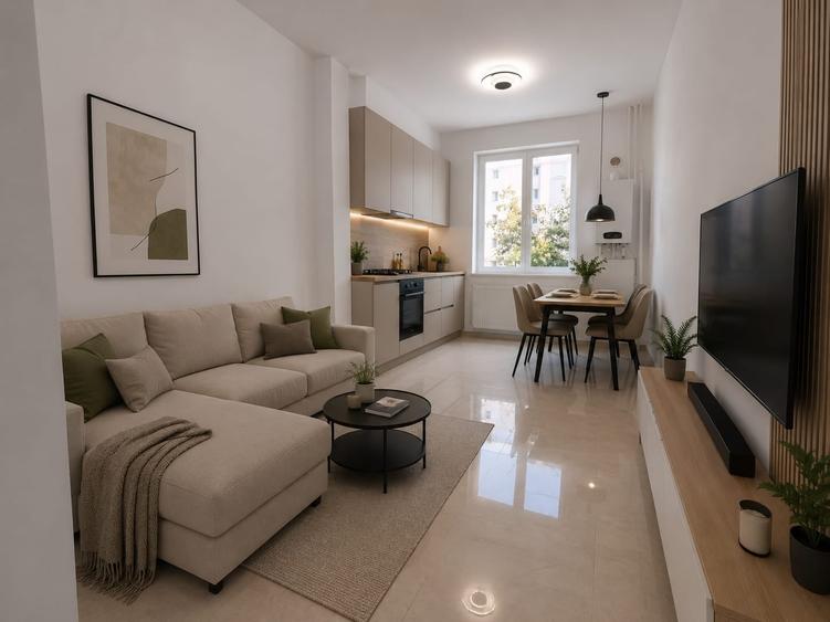Apartament cu 2 camere decomandat în Chiajna